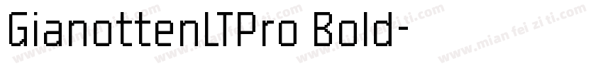 GianottenLTPro Bold字体转换